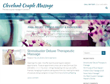 Tablet Screenshot of clevelandcouplemassage.com